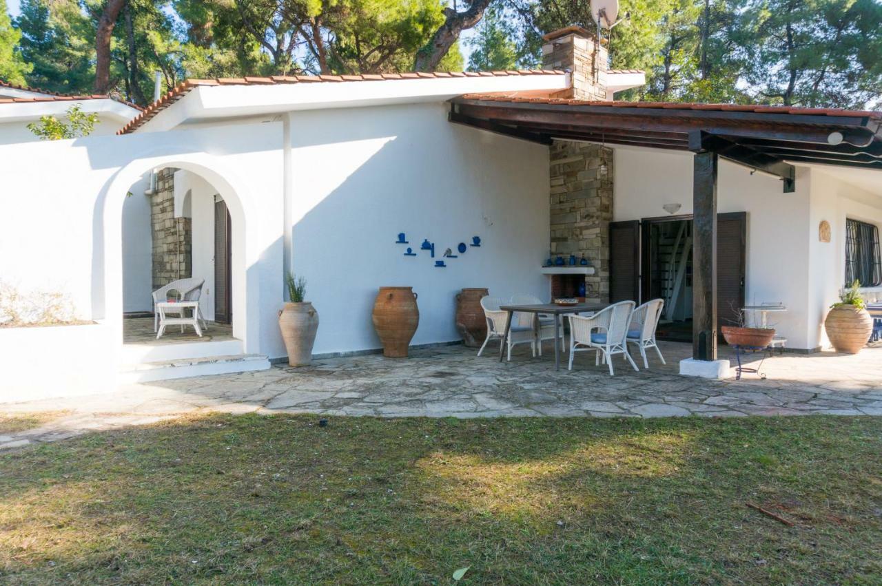 Villa Aurora In Sani With Garden And Pool Dış mekan fotoğraf