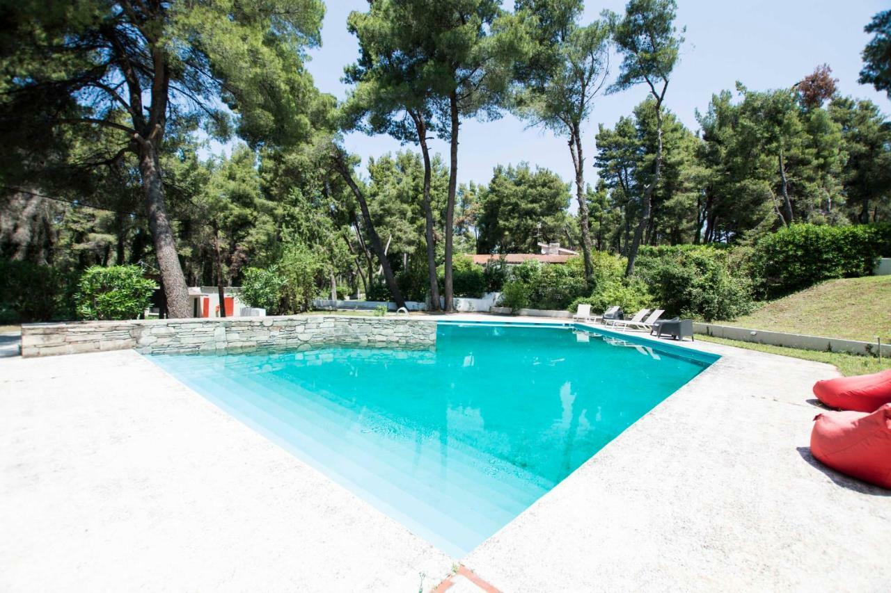 Villa Aurora In Sani With Garden And Pool Dış mekan fotoğraf